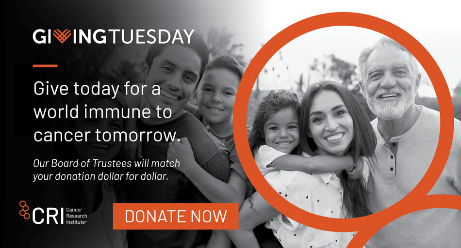 Give today for a world immune to cancer tomorrow.