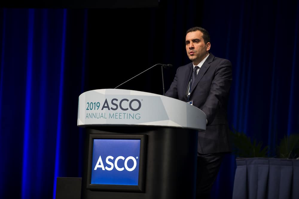 Osama E. Rahma, MD, of the Dana-Farber Cancer Institute, began with an update on the Phase 1/2 CheckMate-040 trial at ASCO19