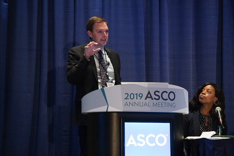 Evan Hall, MD, M.Phil., of the Stanford University School of Medicine, discussed ways to lower costs associated with treatment at ASCO19.