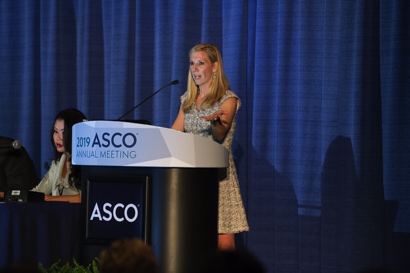 Kristin A. Higgins, MD, of the Winship Cancer Institute of Emory University, discussed combination therapy for lung cancer at ASCO19.