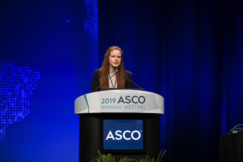 Geraldine Helen O’Sullivan Coyne, MD, PhD, of the National Cancer Institute, discussed a Phase 1 trial for stomach and colorectal cancer at ASCO19.