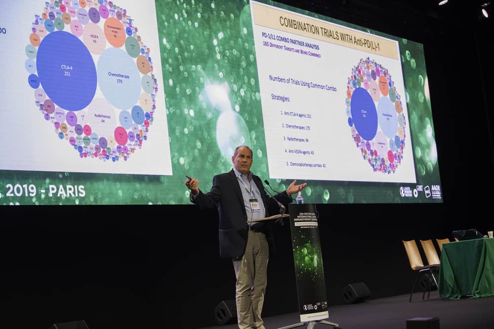 Alexander Eggermont, MD, PhD, shares CRI's landscape data on combination trials with PD-1/PD-L1 at CICON19