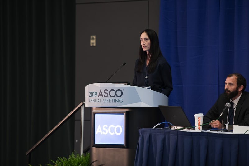 Katharine A. Price, MD, of the Mayo Clinic, provided an update on a skin cancer clinical trial at ASCO19.