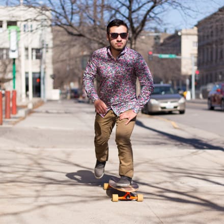 James McGary, longboarder