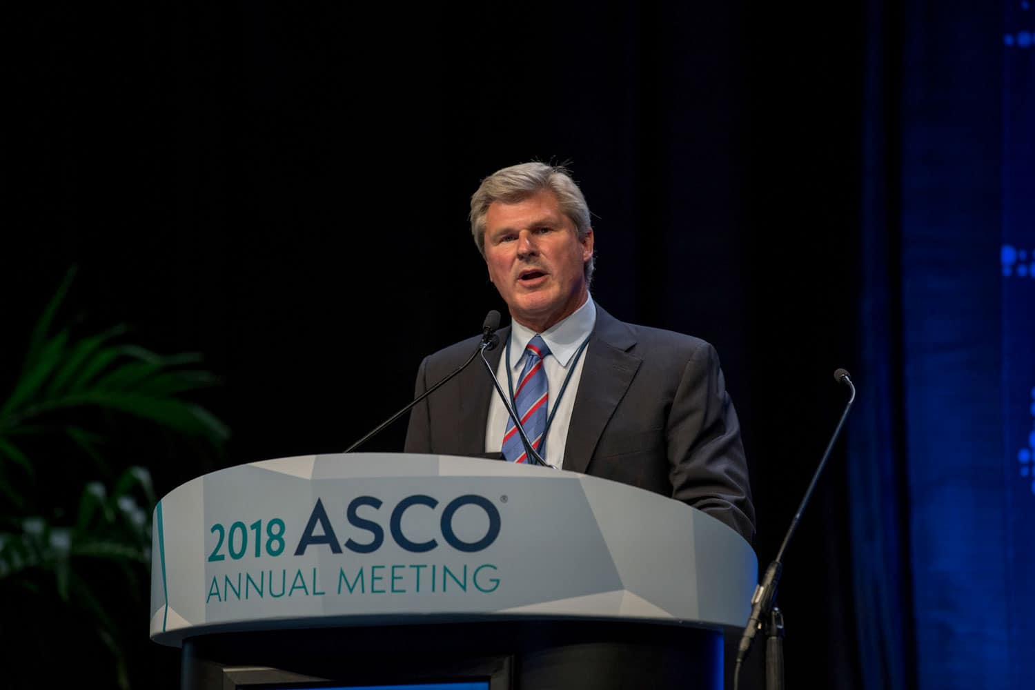 Mark A. Socinski speaking at ASCO18