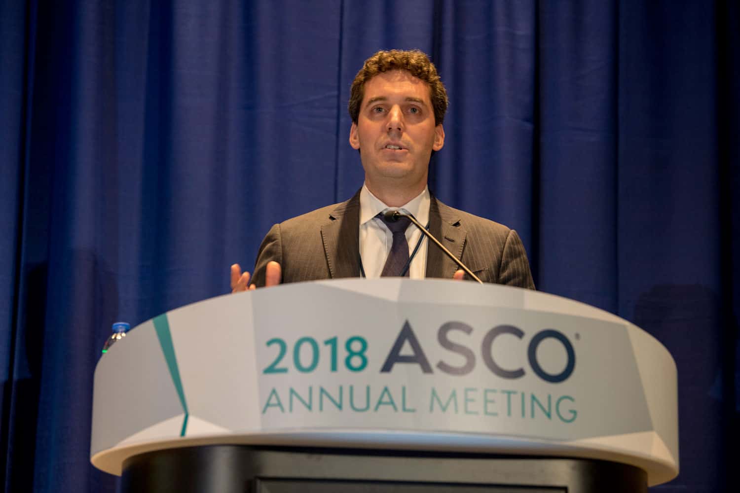 Michael Postow speaking at ASCO18