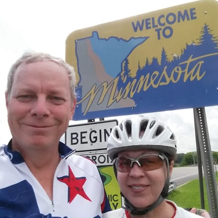 Nolan and his wife, Ileana, biking across country to raise funds for immunotherapy research.