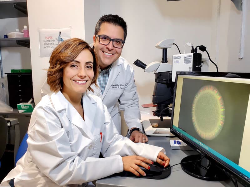 Drs. Diana K. Morales and Juan R. Cubillos-Ruiz. Photo by Tito Sandoval, PhD / Weill Cornell