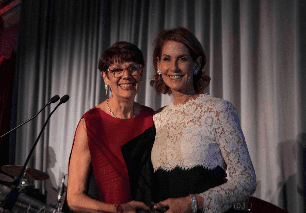 Jill O'Donnell-Tormey and Perri Peltz at CRI 2018 Awards Gala. Photo by Arthur Brodsky.