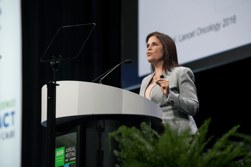 Marcia Cruz-Cortez discusses cancer detection and preventation at AACR19