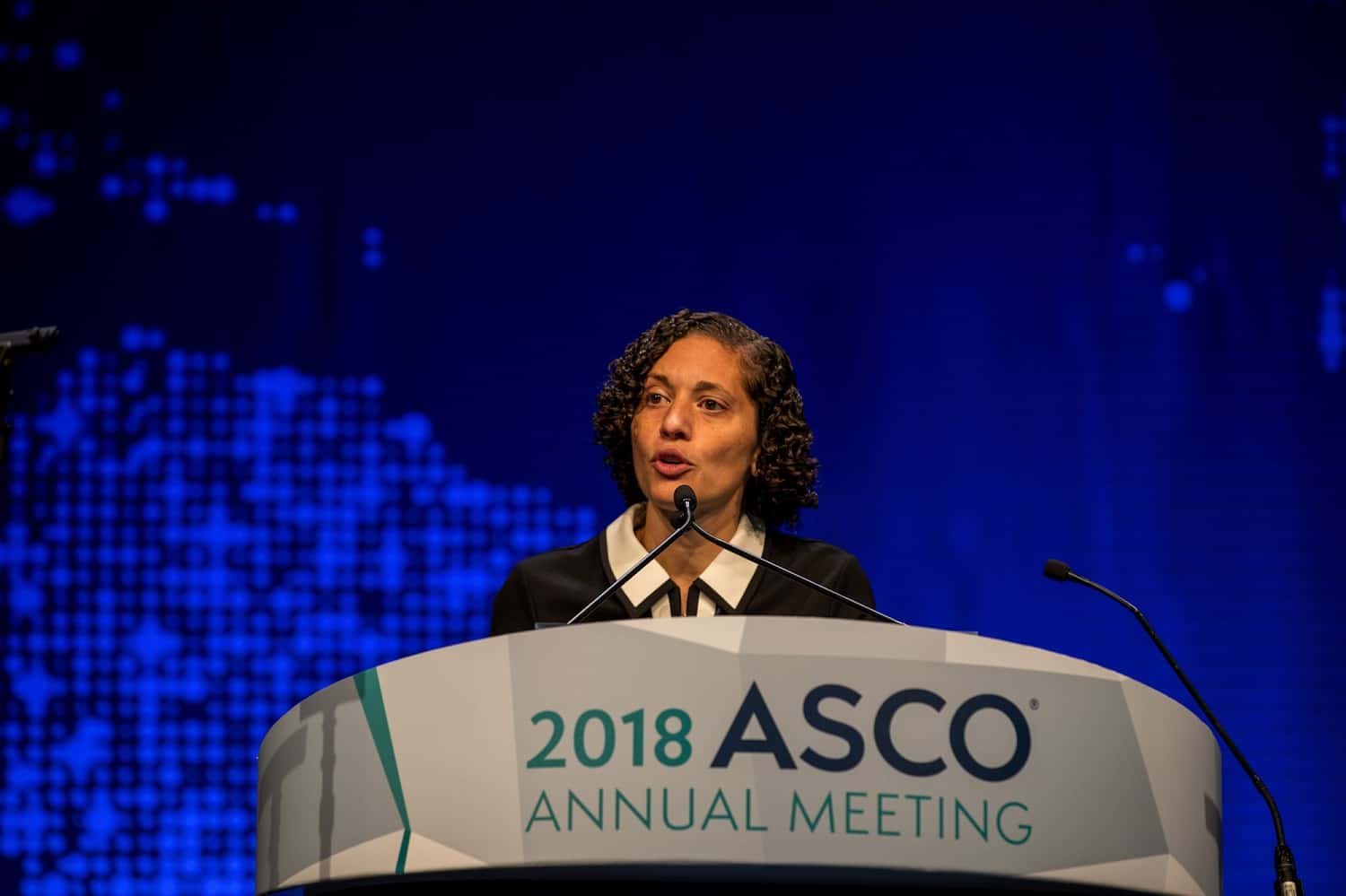 Sandra D’Angelo speaking at ASCO18