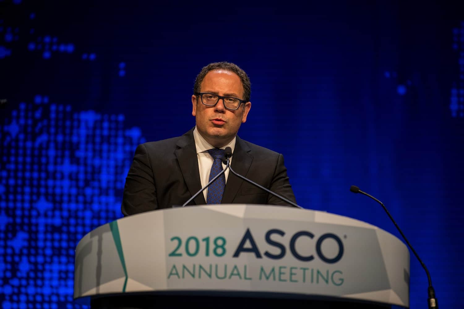 Adi Diab speaking at ASCO18