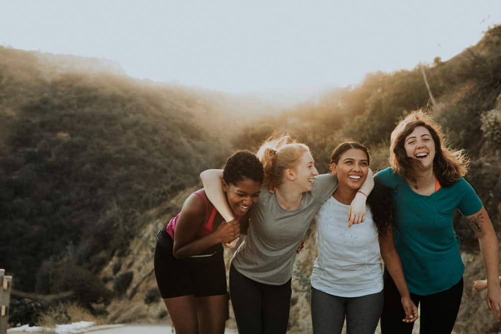 Female Friends Hiking