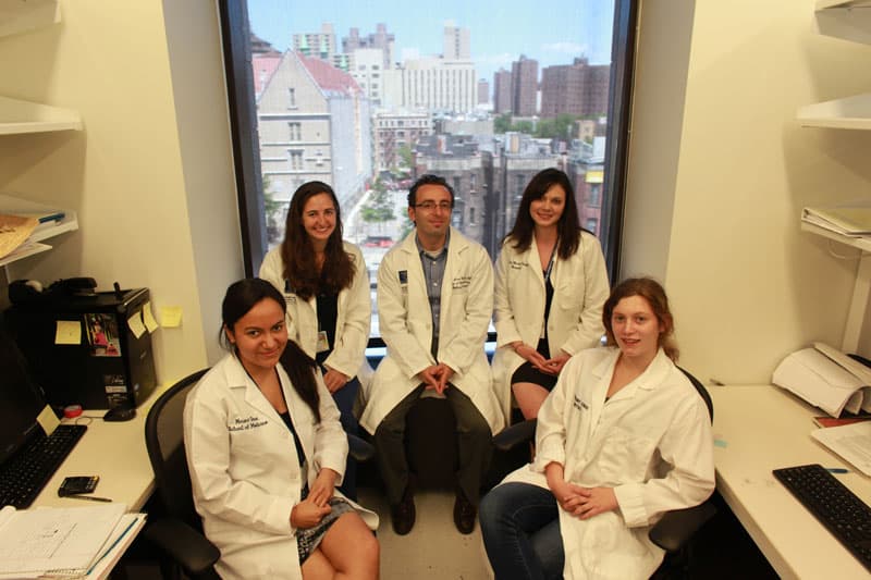 Joshua D. Brody, MD, and his lab at Icahn School of Medicine at Mount Sinai in 2013.