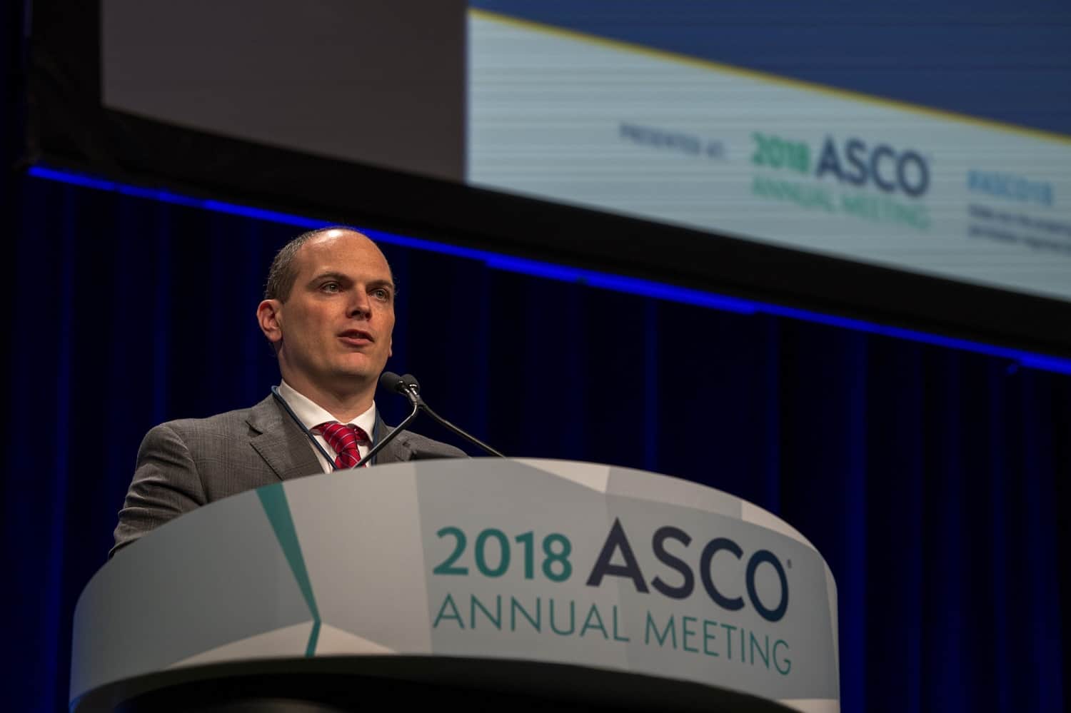 Brian Shuch speaking at ASCO18