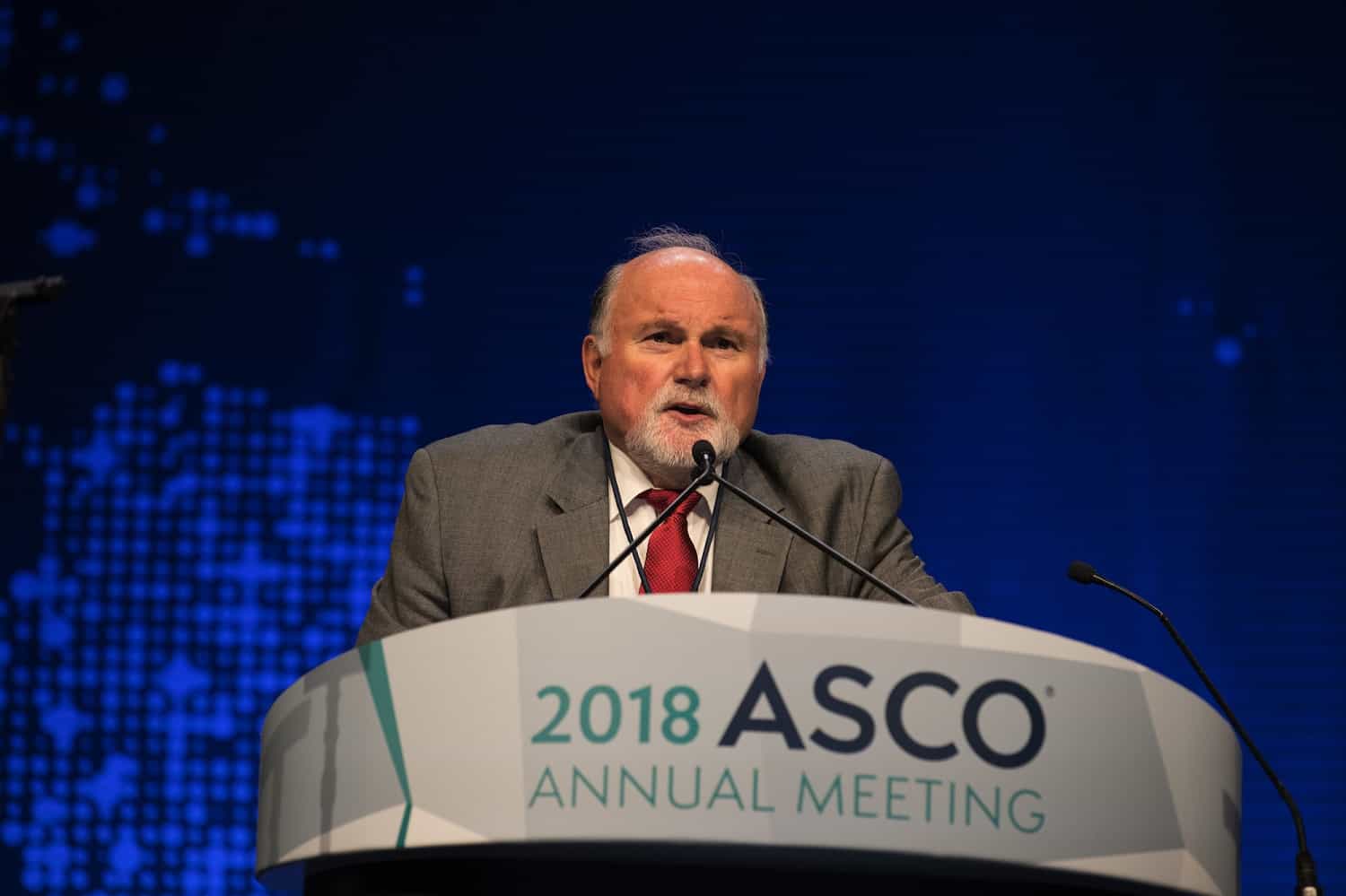 Branimir I. Sikic speaking at ASCO18