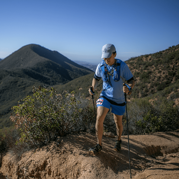 Thomas Tan, CRI fundraiser, on a training hike