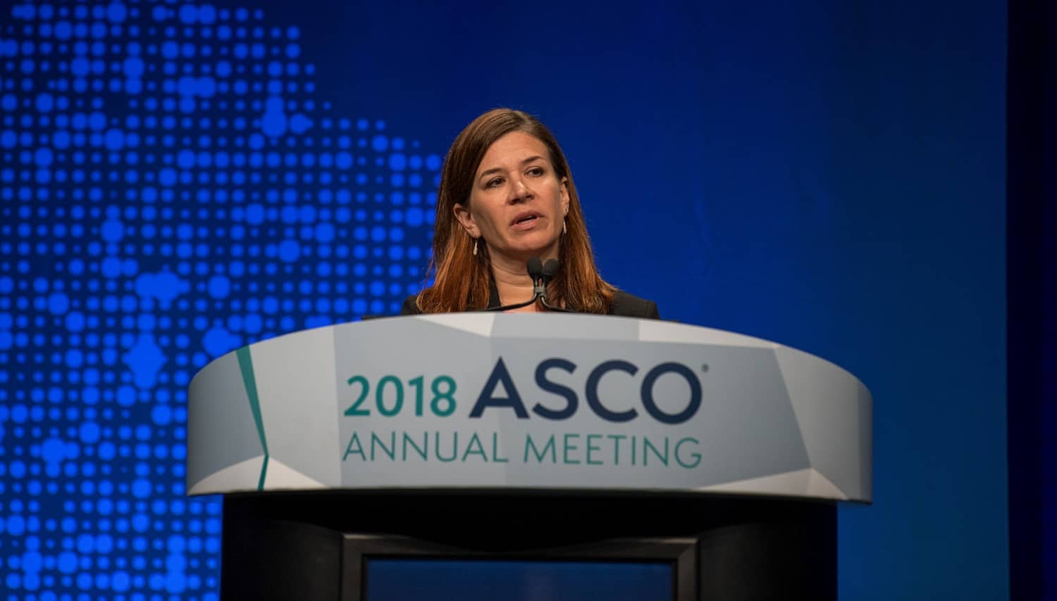 Kari Wisinski speaking at ASCO18