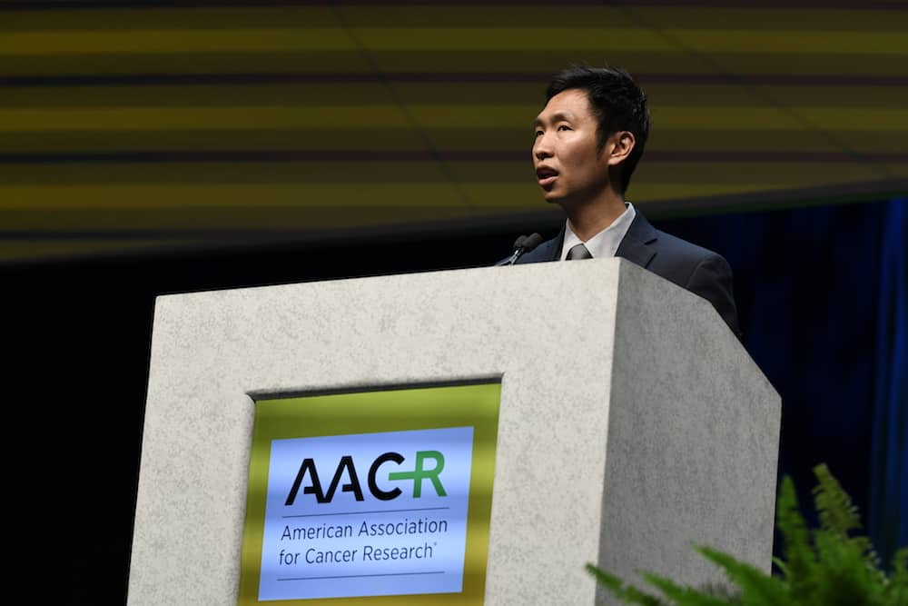 Willy Hugo, PhD speaking at AACR18
