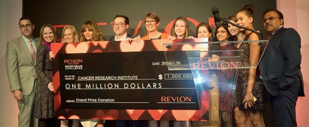 Receiving $1 million for the Revlon LOVE IS ON Million Dollar Challenge