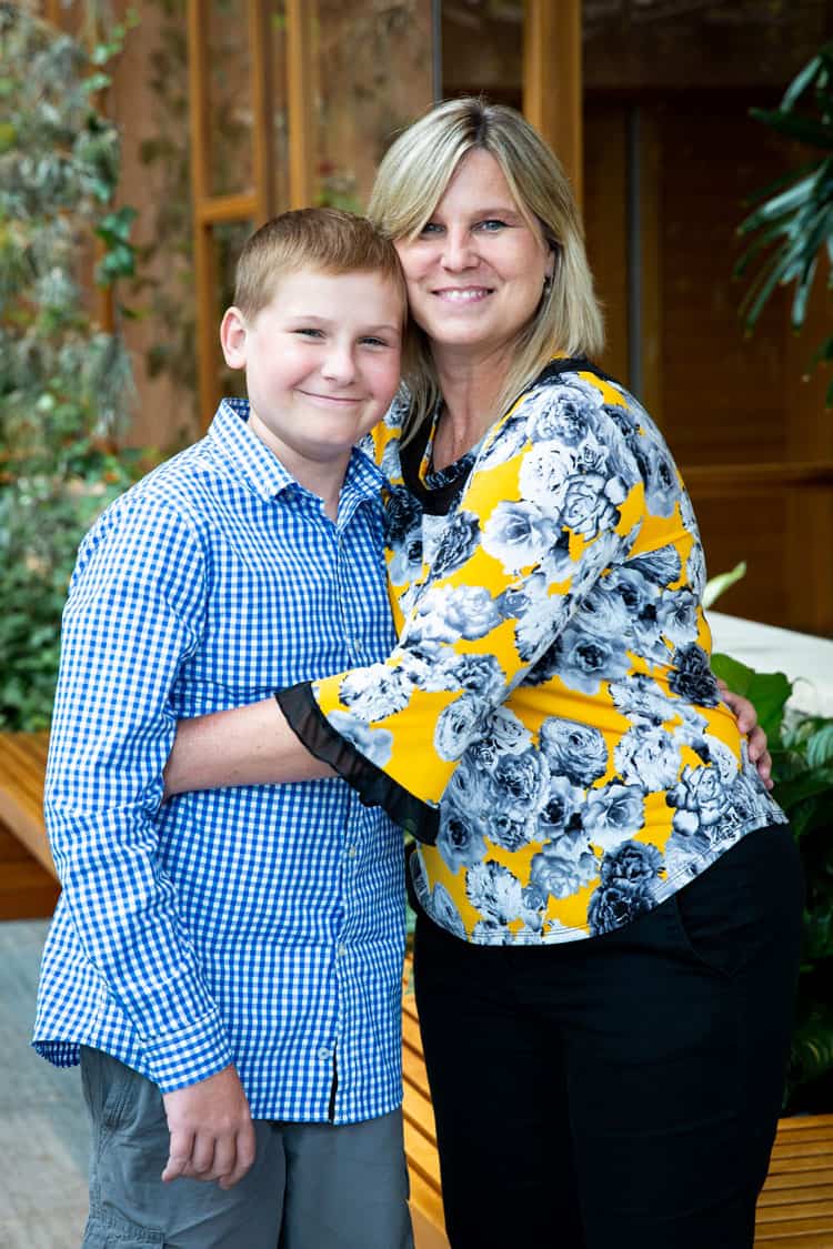 Cole and his mother, Denise