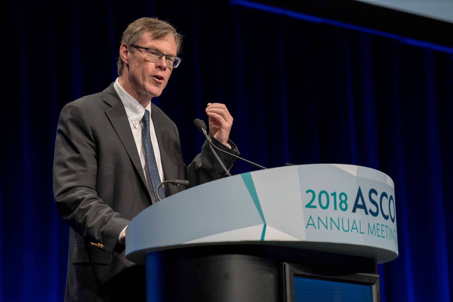 Charles Drake speaking at ASCO18