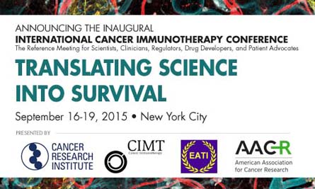 Announcing the Inaugural International Cancer Immunotherapy Conference