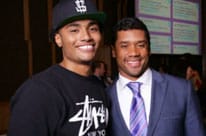 Patient Milton Wright with Russell Wilson
