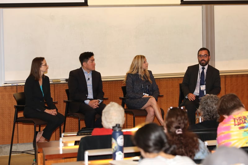 Immunotherapy Research Updates Panel: Tanya Dorff, MD; Roger Lo, MD, PhD; Rebecca Shatsky, MD; and Aaron Miller, MD, PhD (moderator) at the CRI Immunotherapy Patient Summit in San Diego 2019