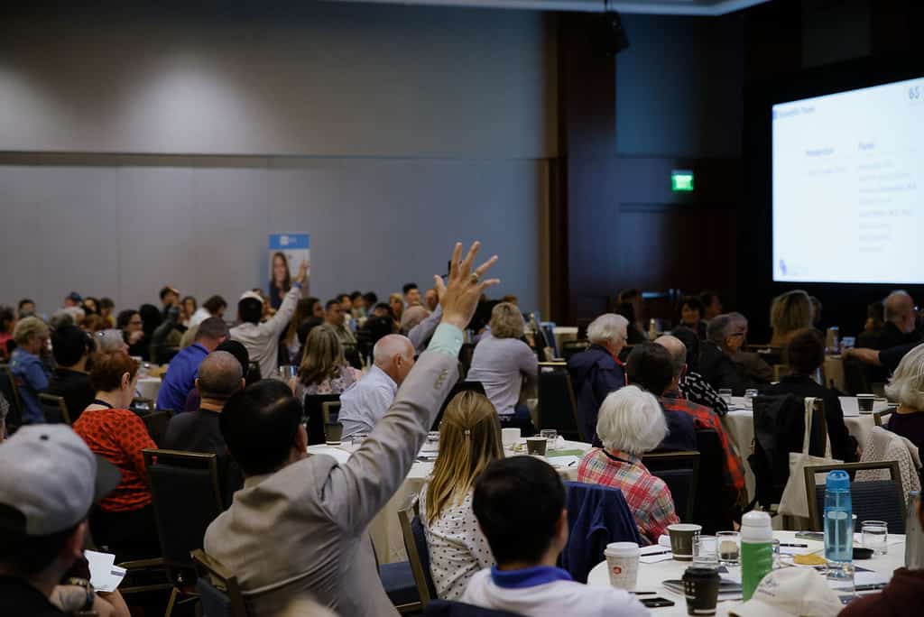 San Francisco 2018 Patient Summit - audience participating in question and answer