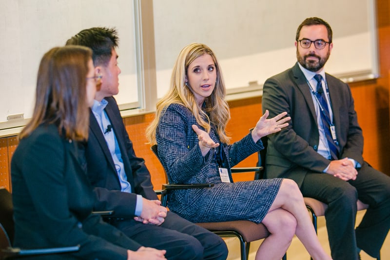 Dr. Rebecca Shatsky speaks at the CRI Immunotherapy Patient Summit in San Diego on June 29, 2019.