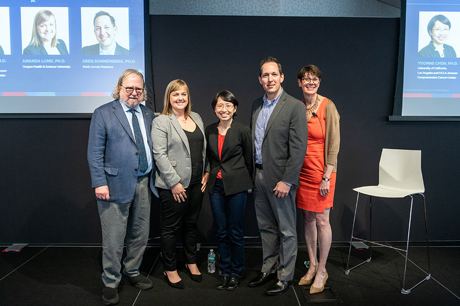 Drs. Jim Allison, Amanda Lund, Yvonne Chen, Gregory Sonnenberg, Jill O'Donnell-Tormey