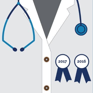 Illustration of a doctor's coat and stethoscope