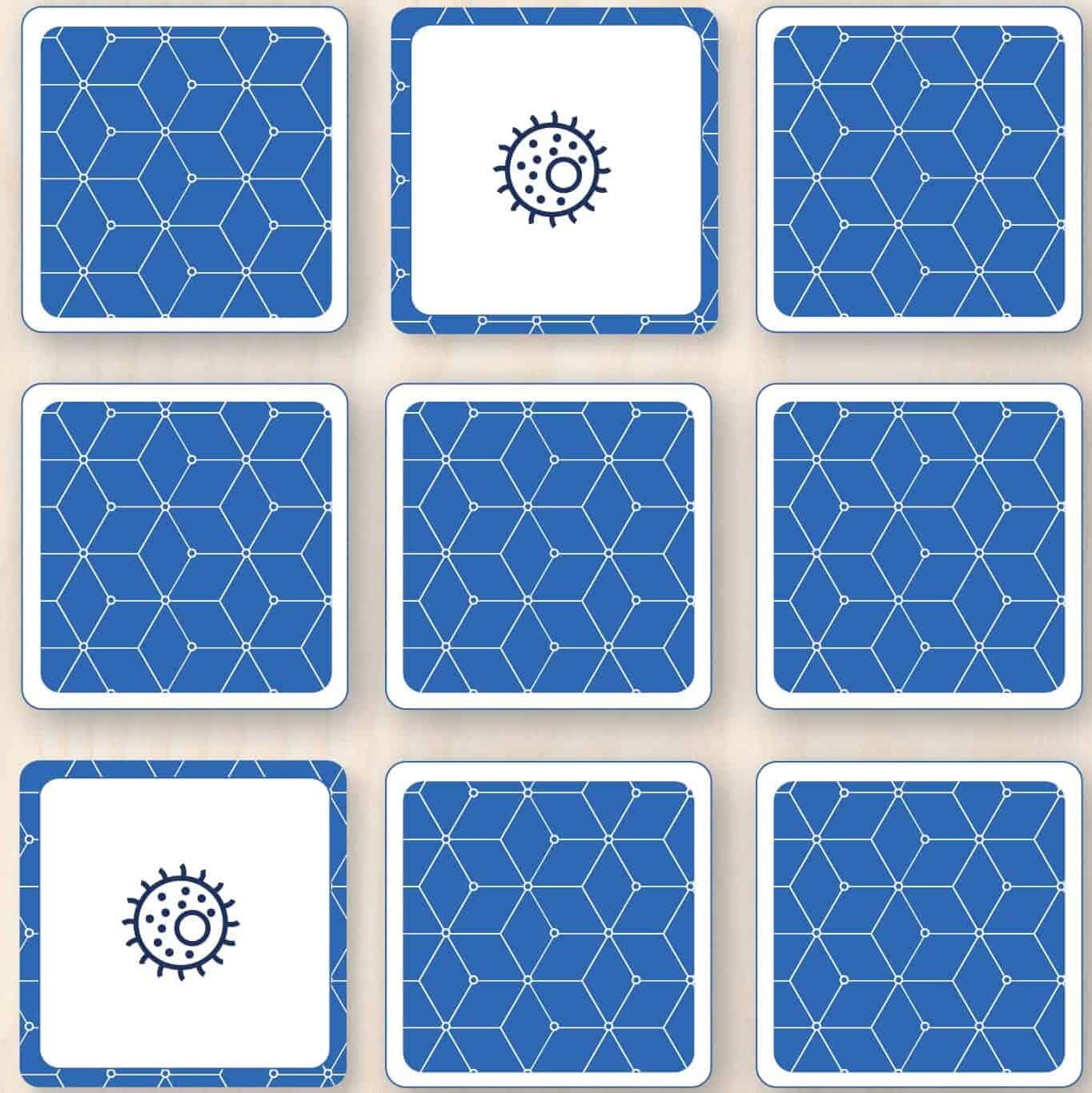 Illustration of "Memory" card game