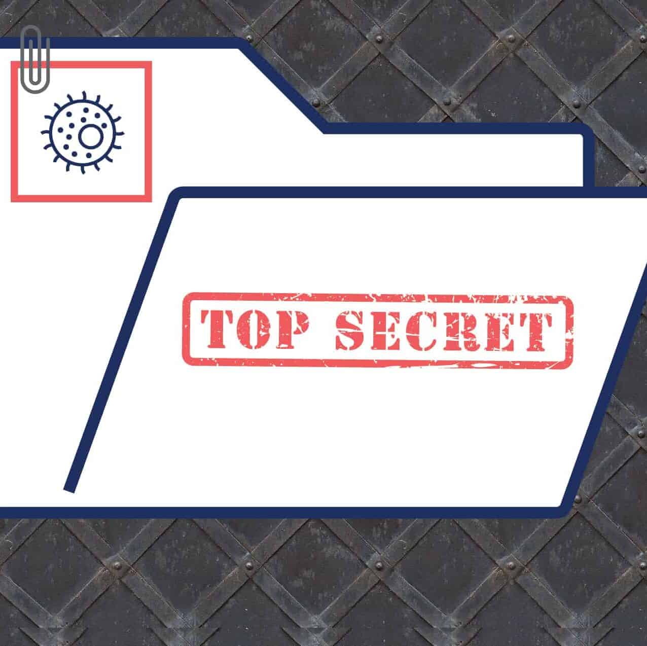 Top secret folder illustration