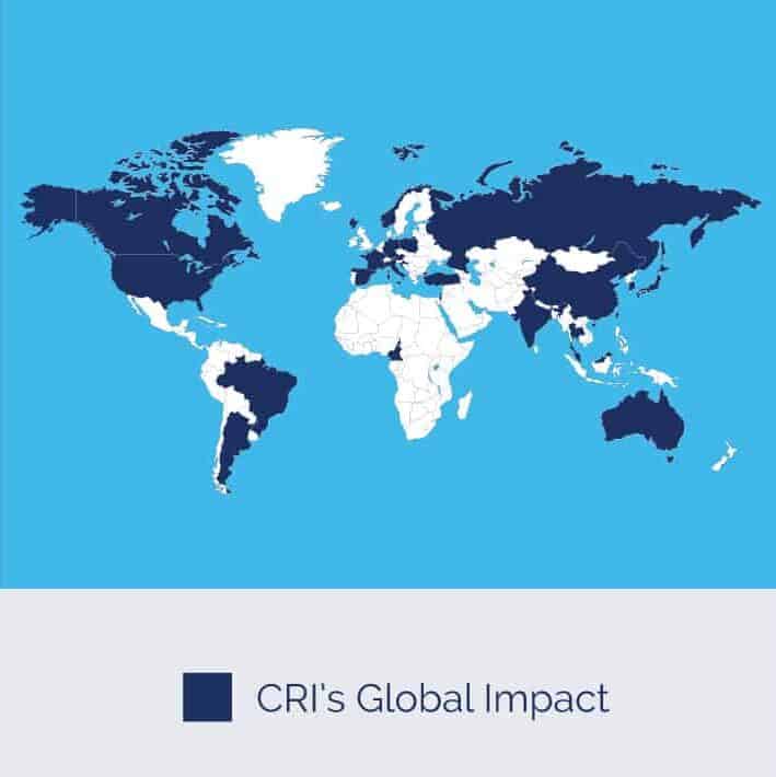 Map of CRI's global impact