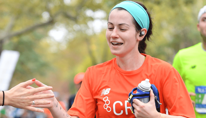 Patricia Franklin running at the Run with TeamCRI event