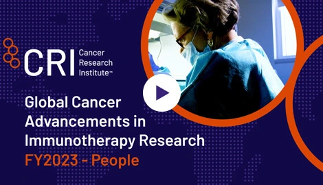 Video thumbnail - Global Cancer Advancements in Immunotherapy Research - FY2023 - People