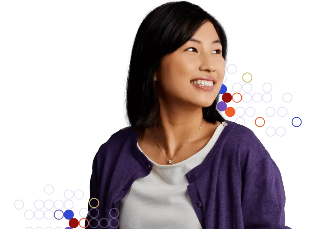 Woman smiling